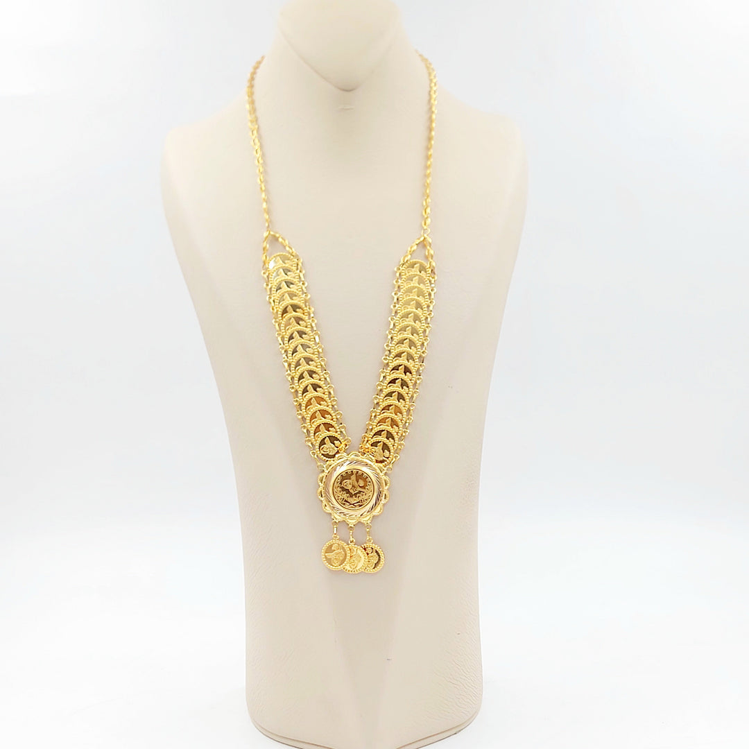 Print Rashadi Necklace Made of 21K Gold by Saeed Jewelry 