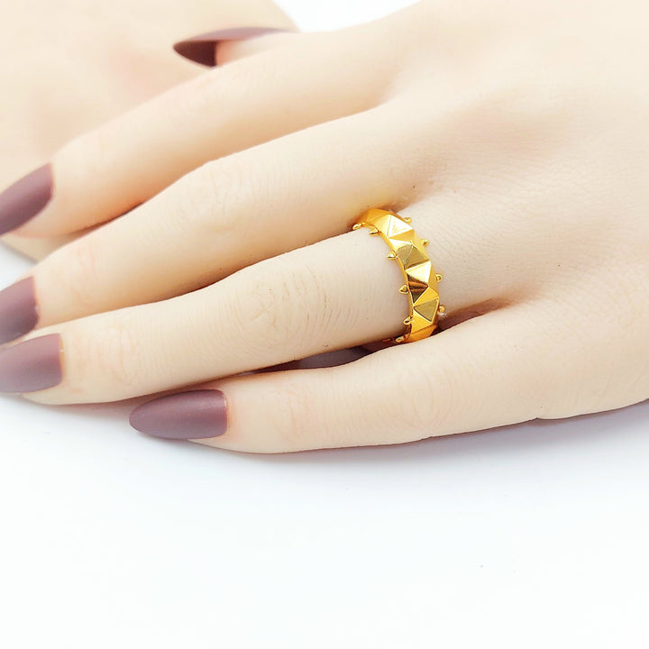 Deluxe Ring Made of 21K Gold by Saeed Jewelry 