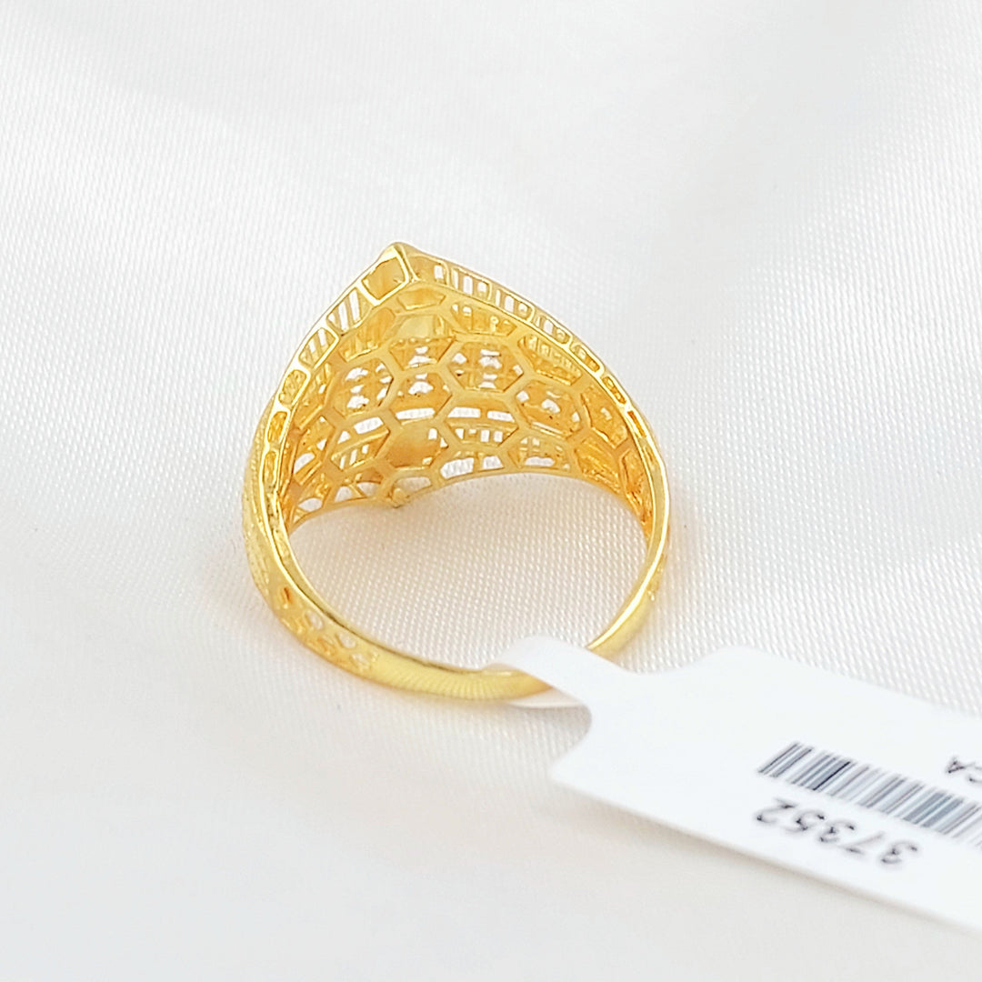 Deluxe Ring Made of 21K Gold by Saeed Jewelry 