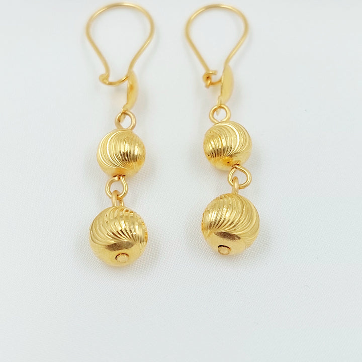 21K حلق مسبحة اكسترا-مجوهرات الشيخ سعيد-Saeed Jewelry 