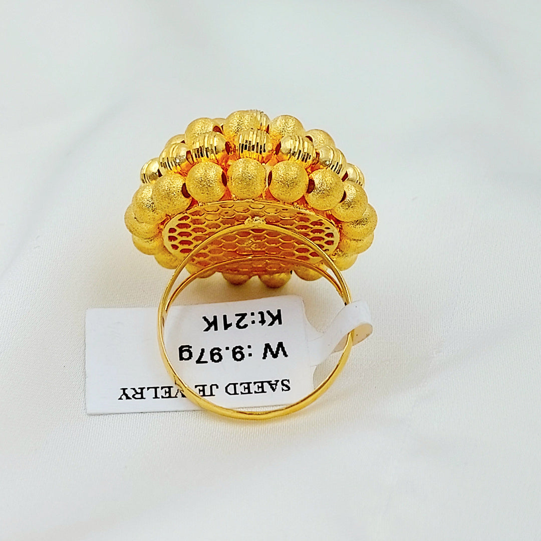 Deluxe Balls Ring Made of 21K Gold by Saeed Jewelry 