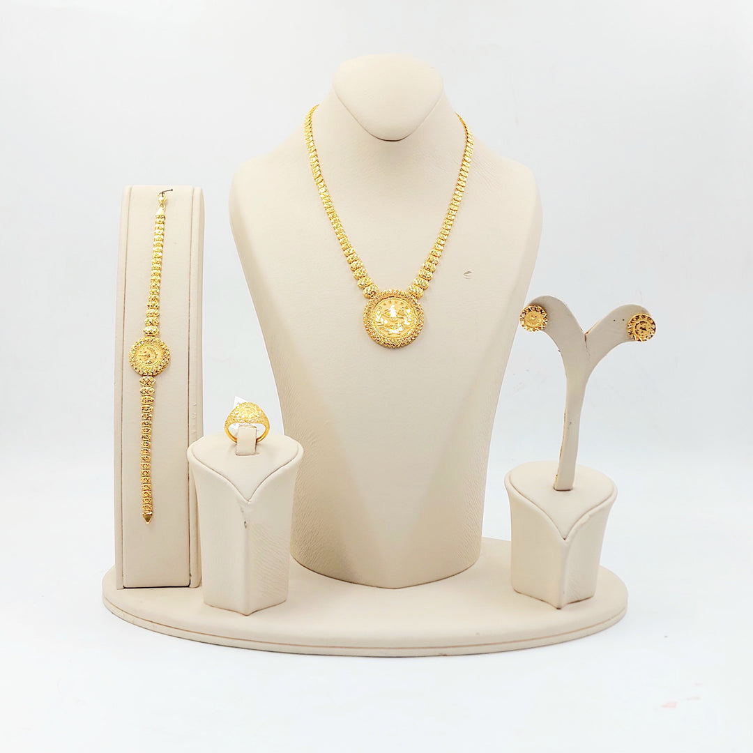 21K طقم رشادي اكسترا-مجوهرات الشيخ سعيد-Saeed Jewelry 