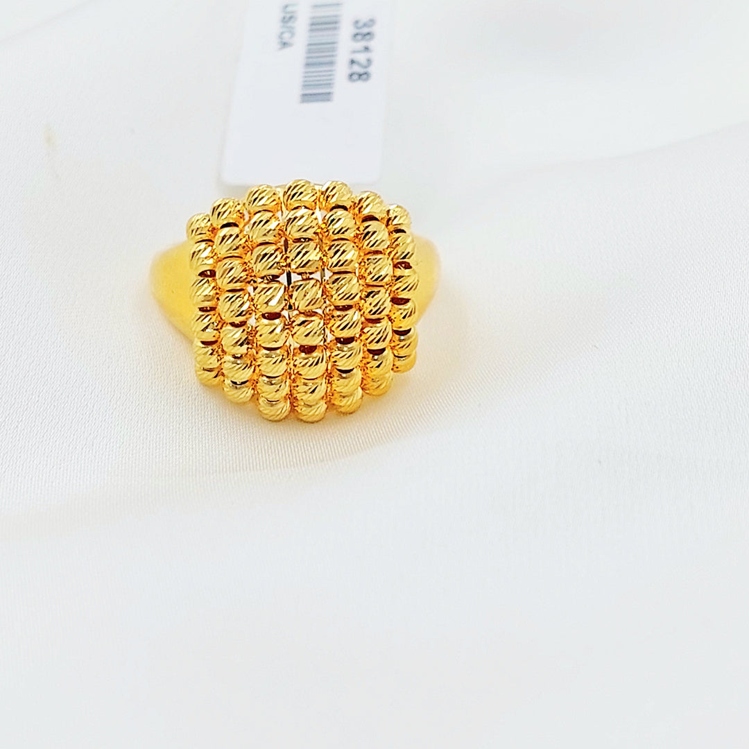 Deluxe Balls Ring Made of 21K Gold by Saeed Jewelry 