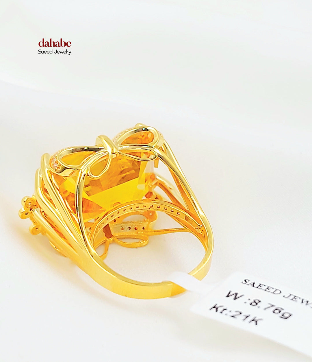 Zircon Studded Deluxe Ring