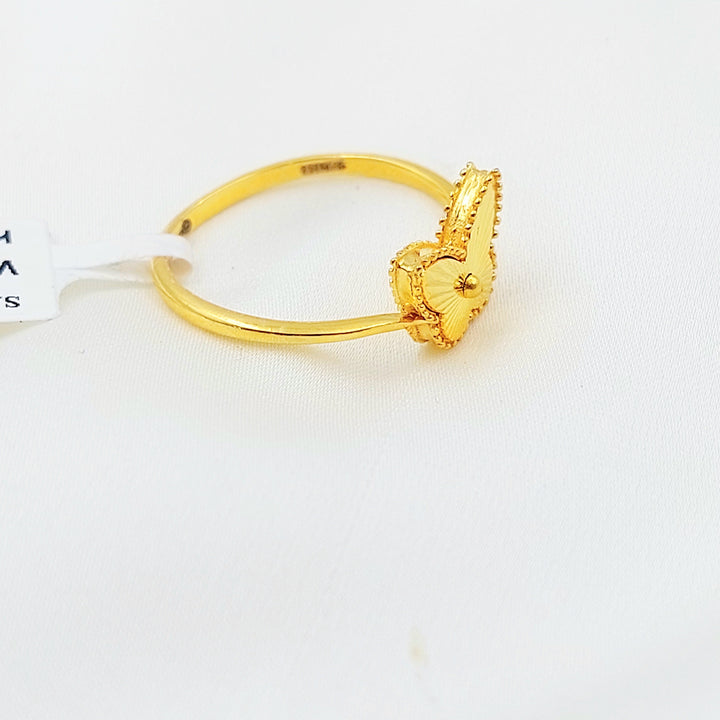 Deluxe Butterfly Ring Made of 21K Gold by Saeed Jewelry 