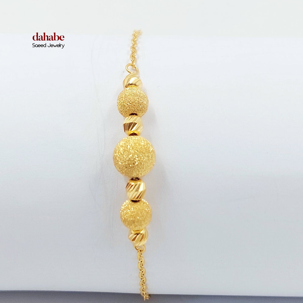 21K اسوارة طابات-مجوهرات الشيخ سعيد-Saeed Jewelry 