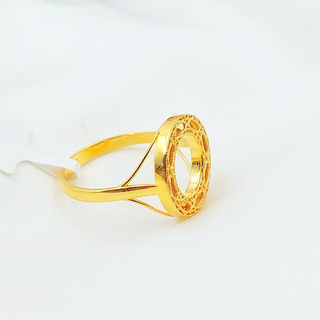 Deluxe Ring Made of 21K Gold by Saeed Jewelry 