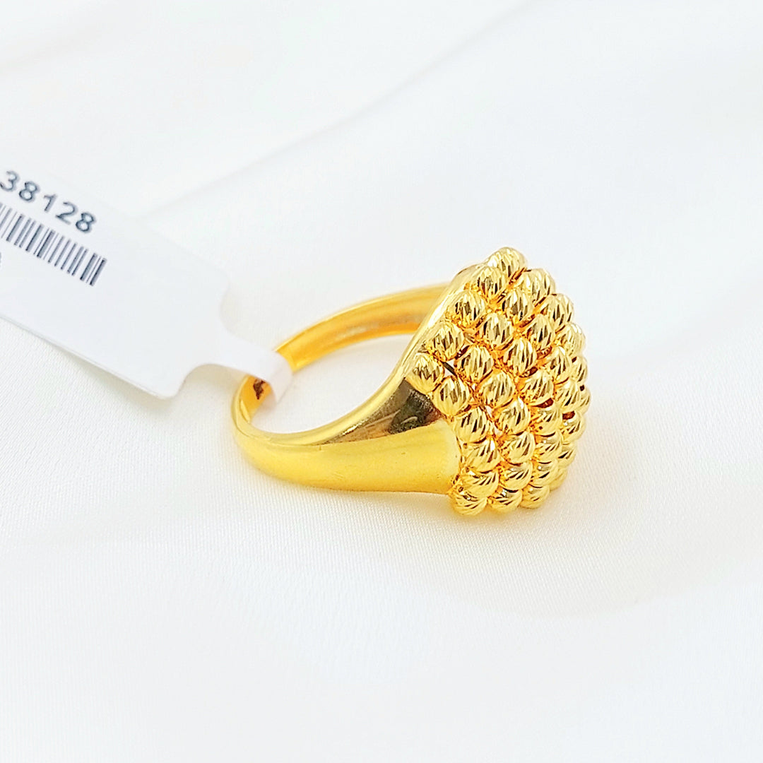 Deluxe Balls Ring Made of 21K Gold by Saeed Jewelry 