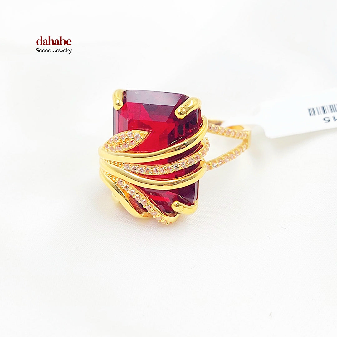 Zircon Studded Deluxe Ring