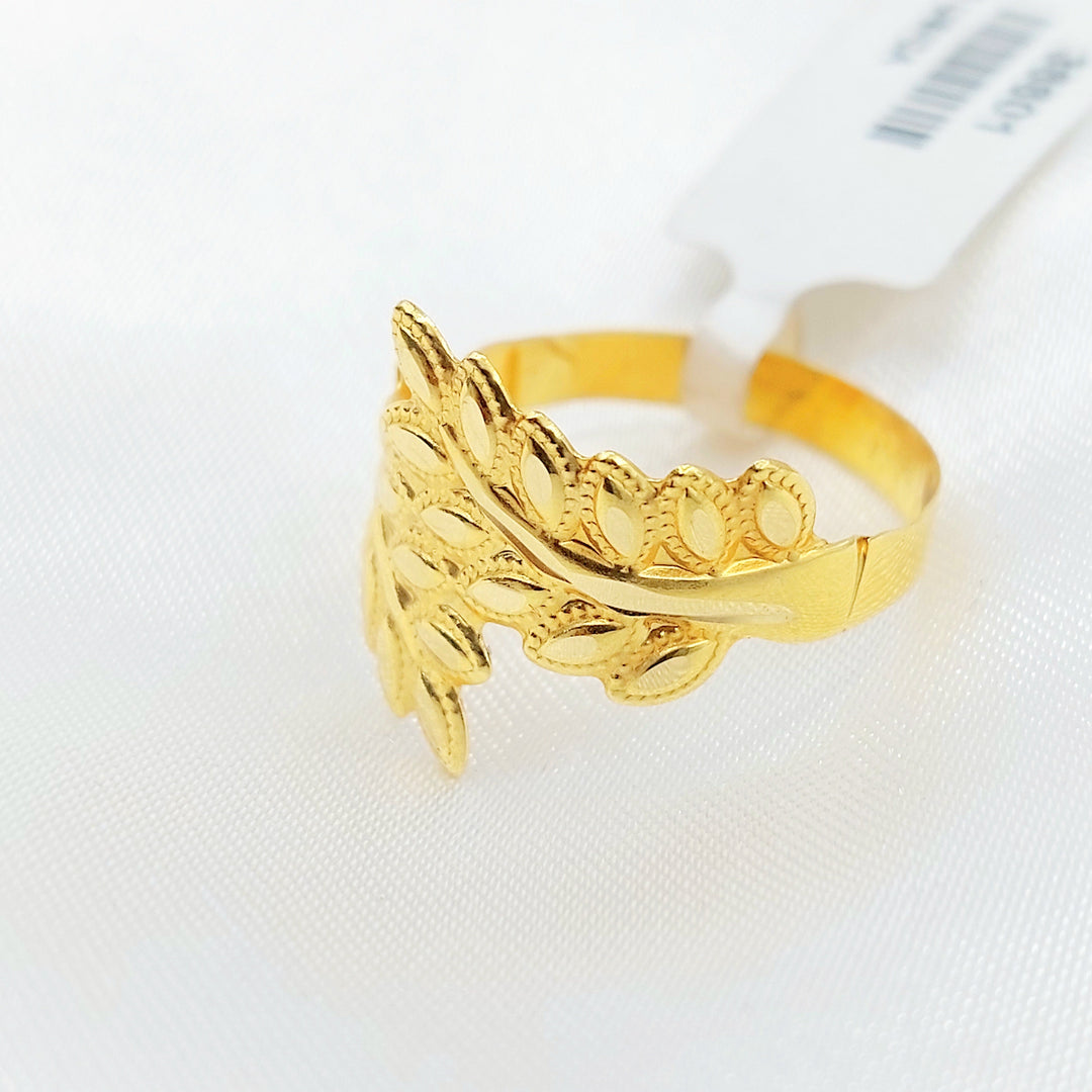 18K Gold Leaf Wrap Ring
