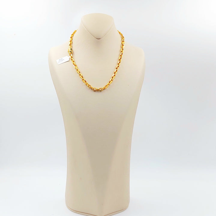 Zircon Studded Paperclip Necklace