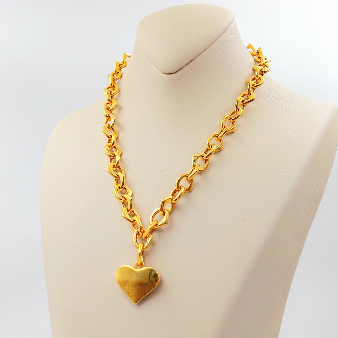 Heart Cuban Links Necklace