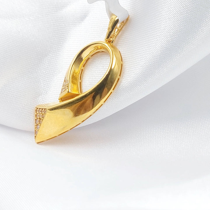 21K تعليقة اكسترا مرصع-مجوهرات الشيخ سعيد-Saeed Jewelry 