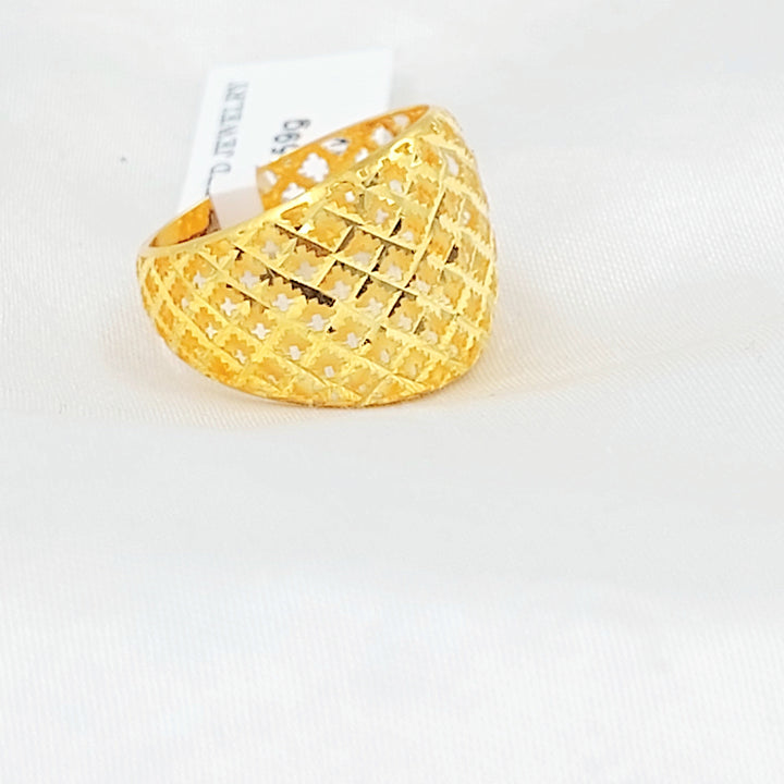 Deluxe Ring Made of 21K Gold by Saeed Jewelry 