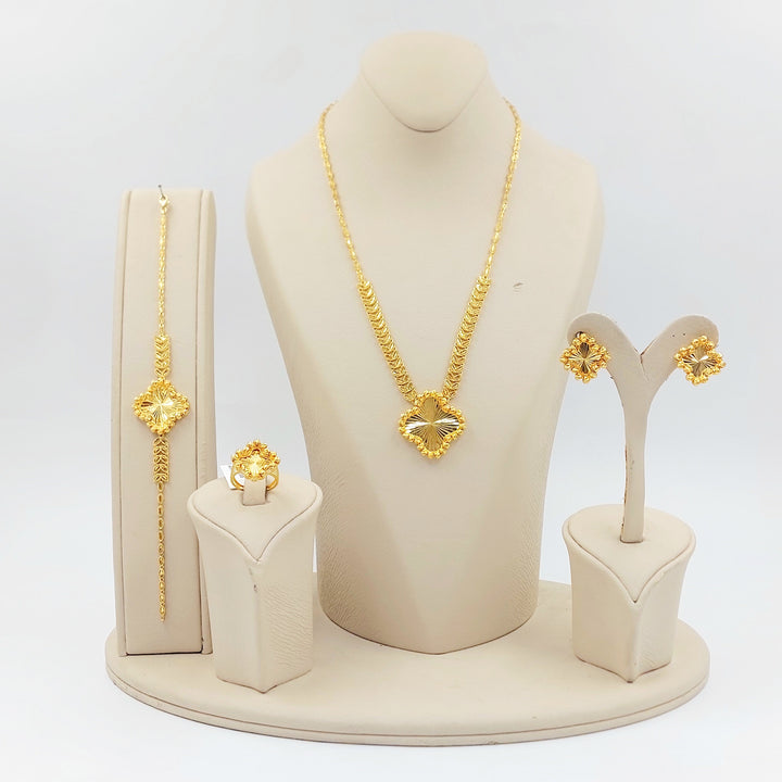 Balls Rose Set Made of 21K Gold by Saeed Jewelry 