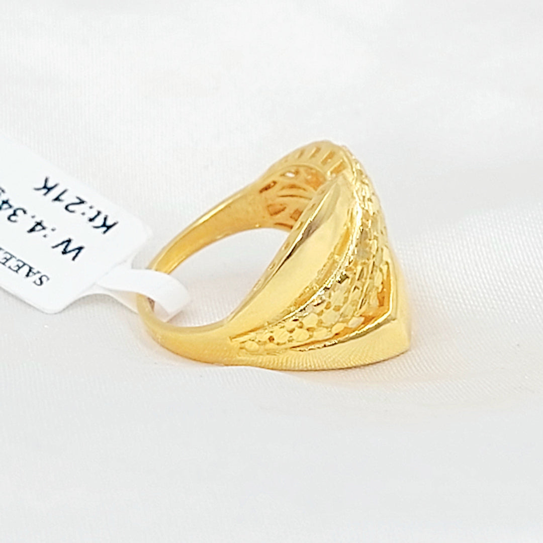 Deluxe Ring Made of 21K Gold by Saeed Jewelry 