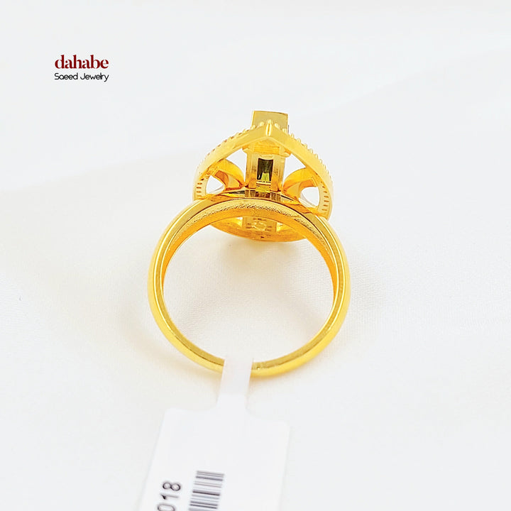 Zircon Studded Deluxe Ring