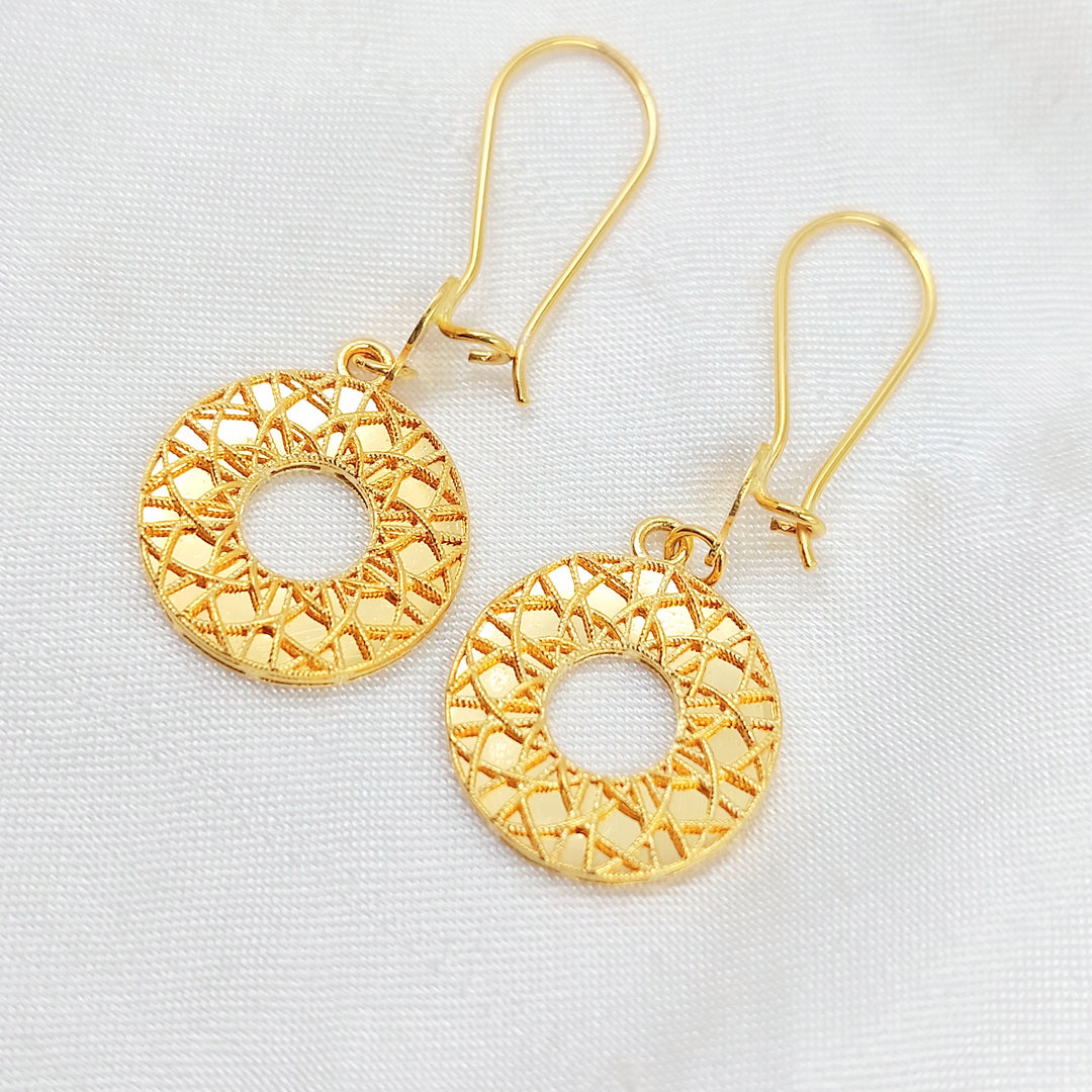 Deluxe Shankle Earrings Made of 21K Gold by Saeed Jewelry 