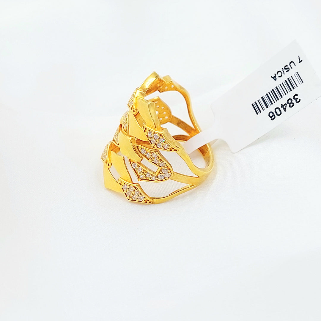 Zircon Studded Deluxe Ring
