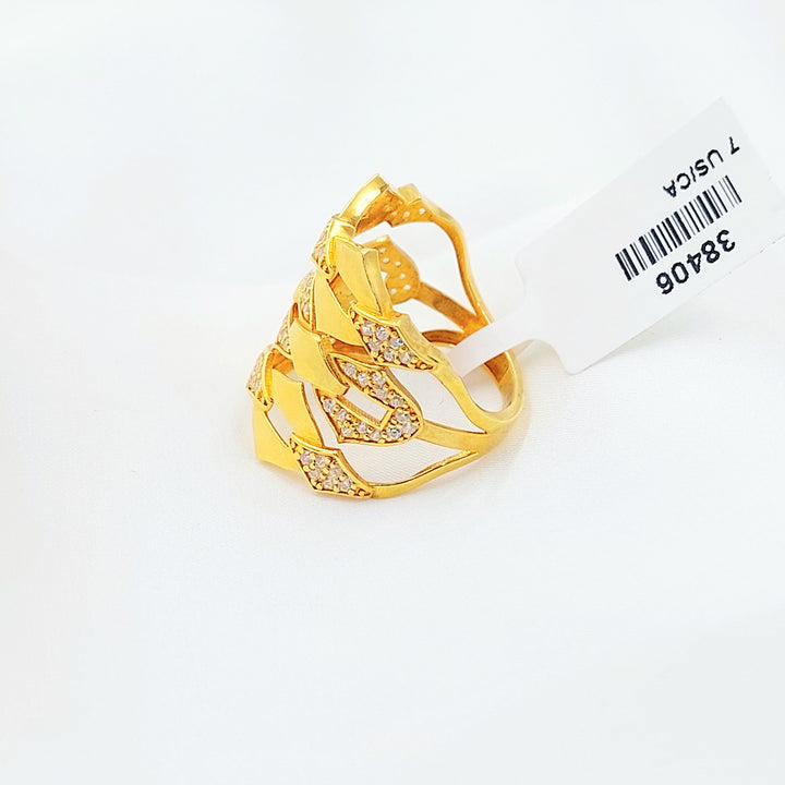 Zircon Studded Deluxe Ring