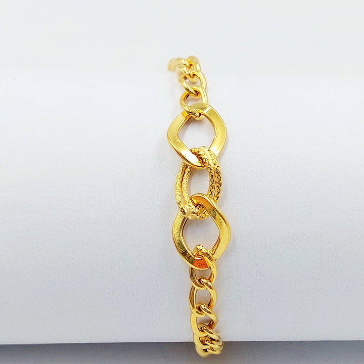 21K اسوارة جنزير اكسترا-مجوهرات الشيخ سعيد-Saeed Jewelry 