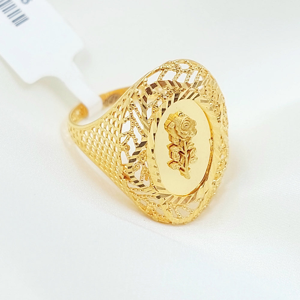 21K خاتم اونصه-مجوهرات الشيخ سعيد-Saeed Jewelry 