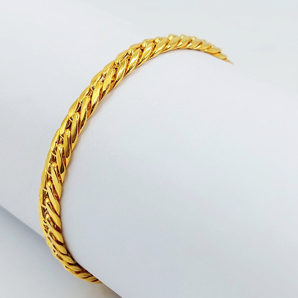 Deluxe Jessica Bracelet Made of 21K Gold by Saeed Jewelry 