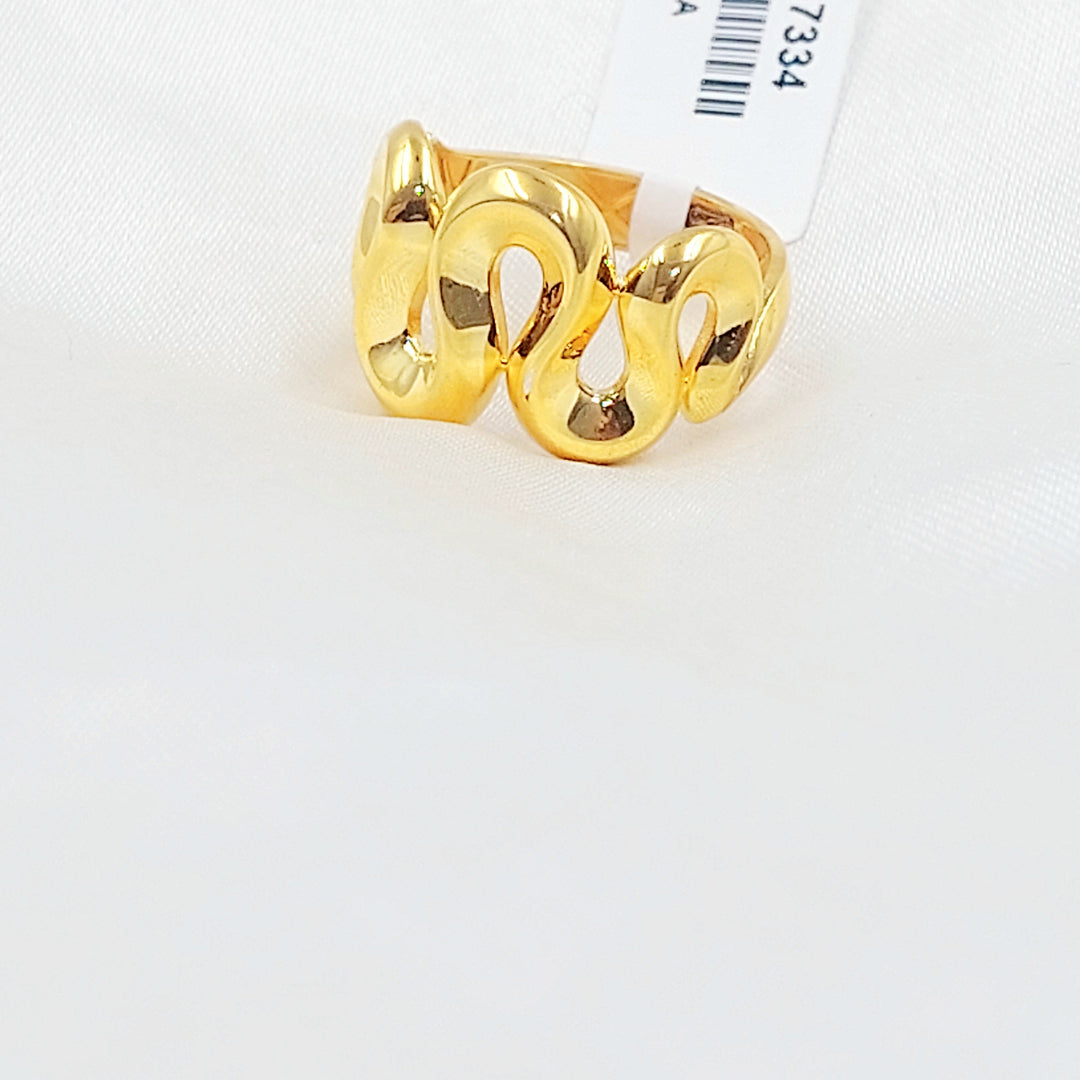 Deluxe Ring Made of 21K Gold by Saeed Jewelry 