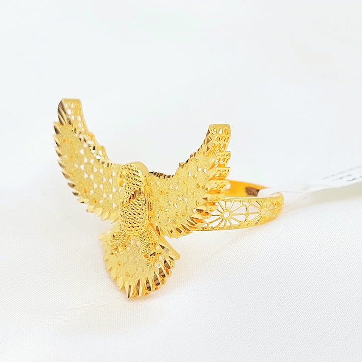 Deluxe Eagle Ring Made of 21K Gold by Saeed Jewelry 