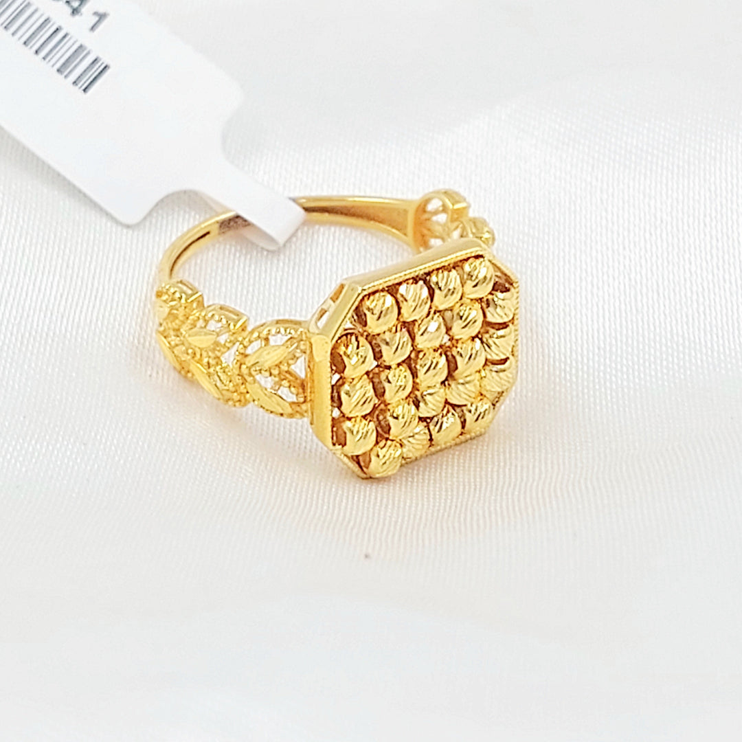 Deluxe Balls Ring Made of 21K Gold by Saeed Jewelry 