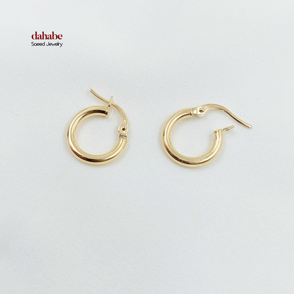 18K حلق ذبلة اطفال-مجوهرات الشيخ سعيد-Saeed Jewelry 