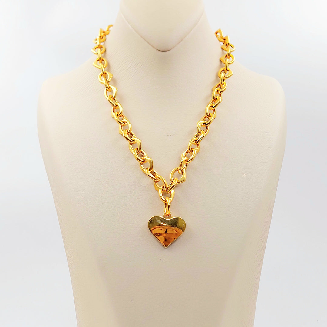 Heart Cuban Links Necklace