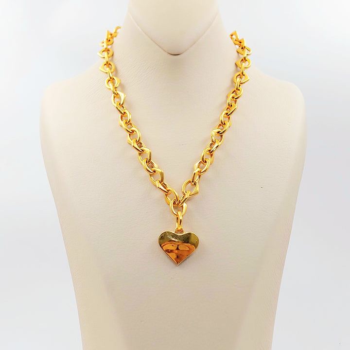 Heart Cuban Links Necklace