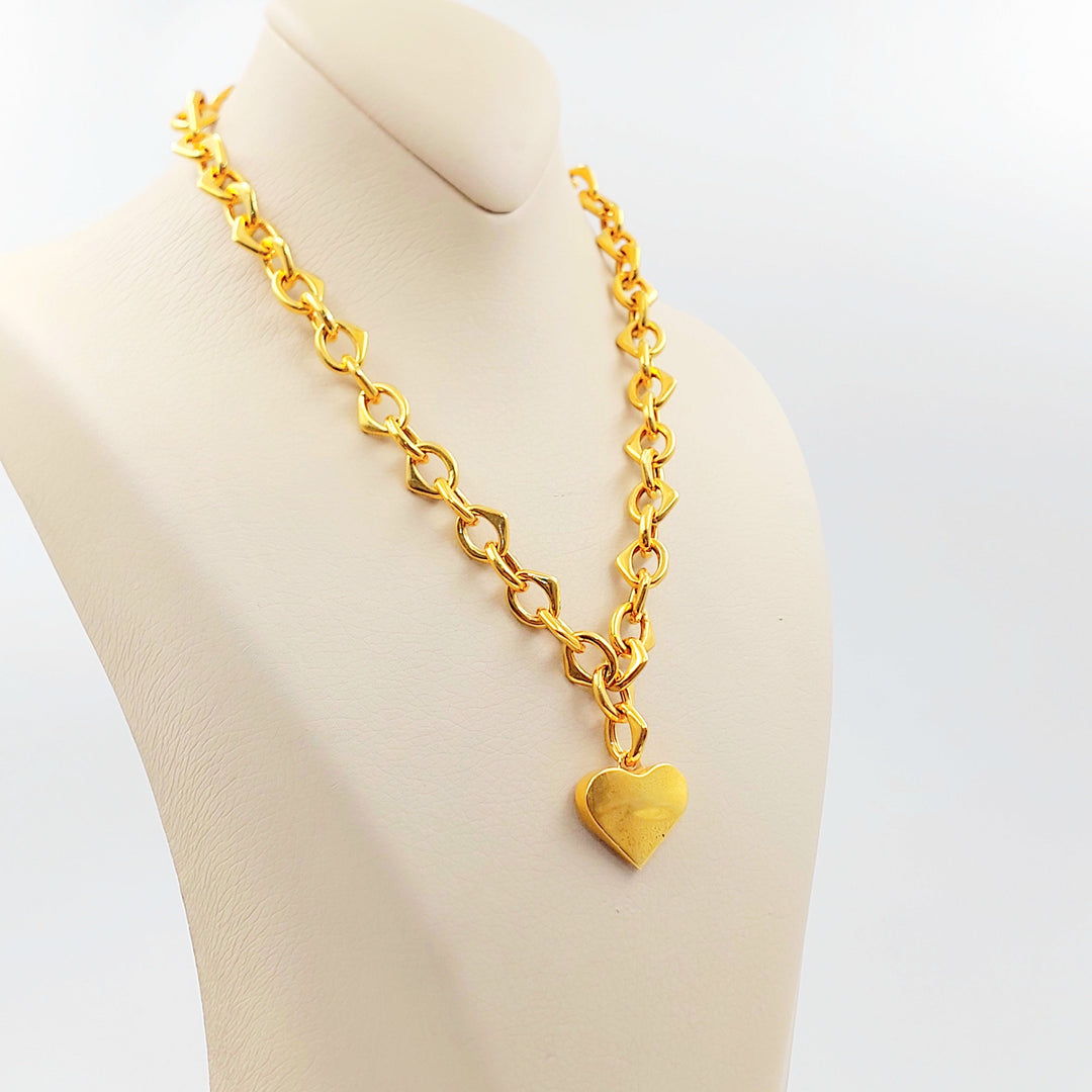 Heart Cuban Links Necklace