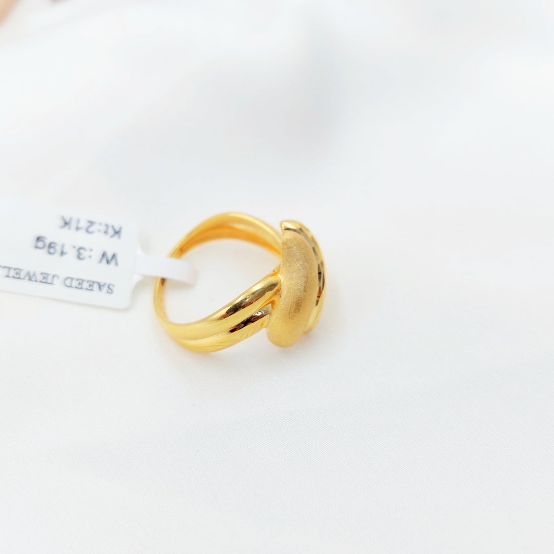 21K Gold Wave Wrap Ring