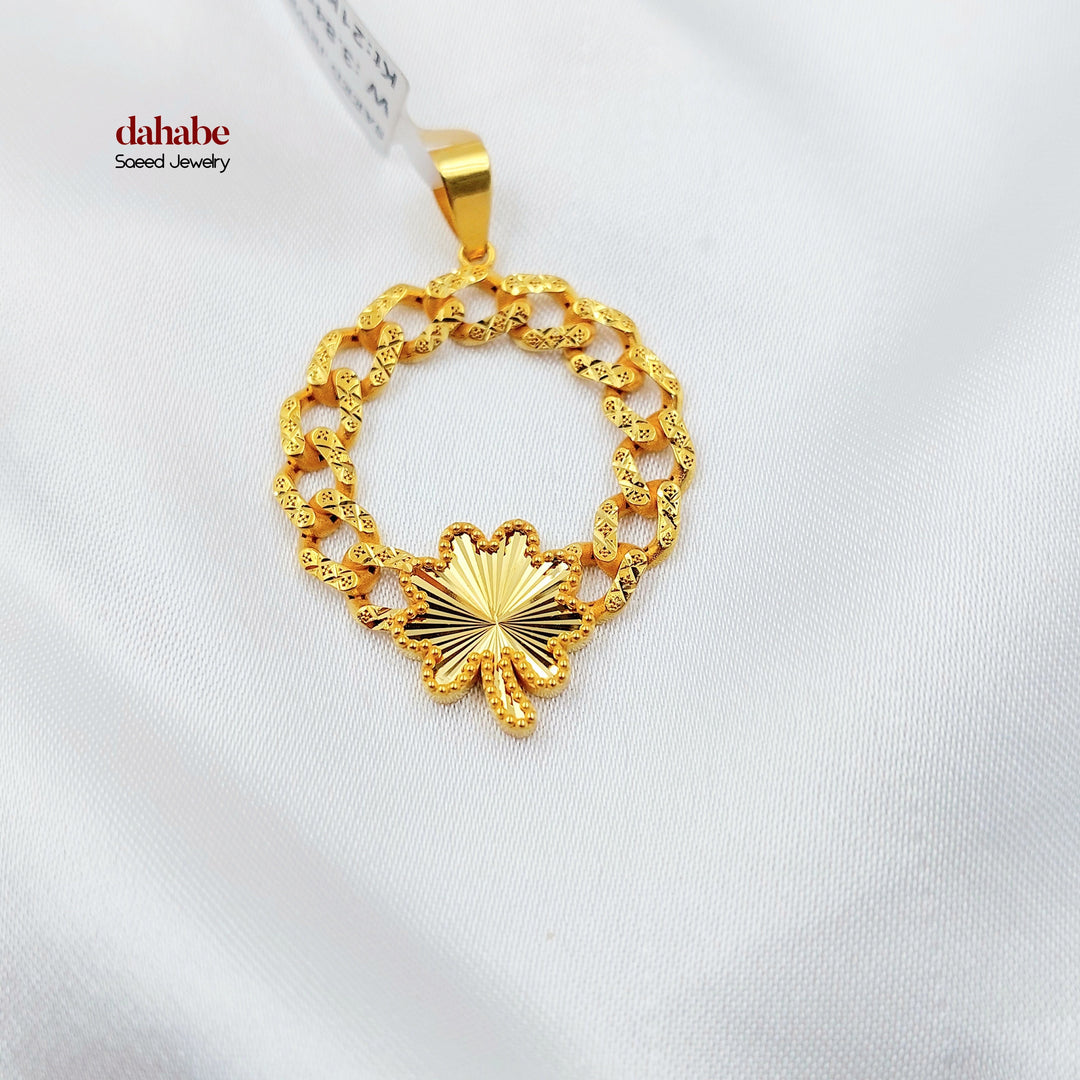 Rose Cuban Links Pendant