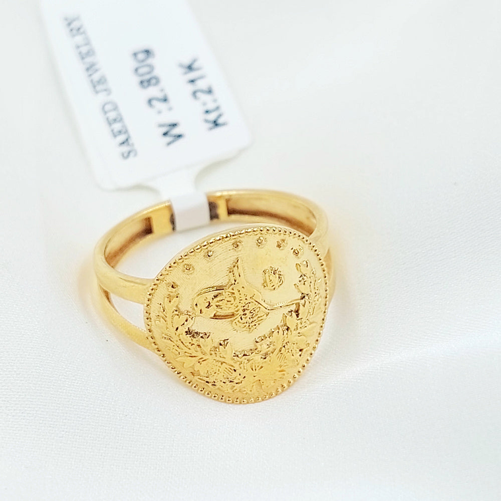 21K خاتم رشادي اكسترا-مجوهرات الشيخ سعيد-Saeed Jewelry 