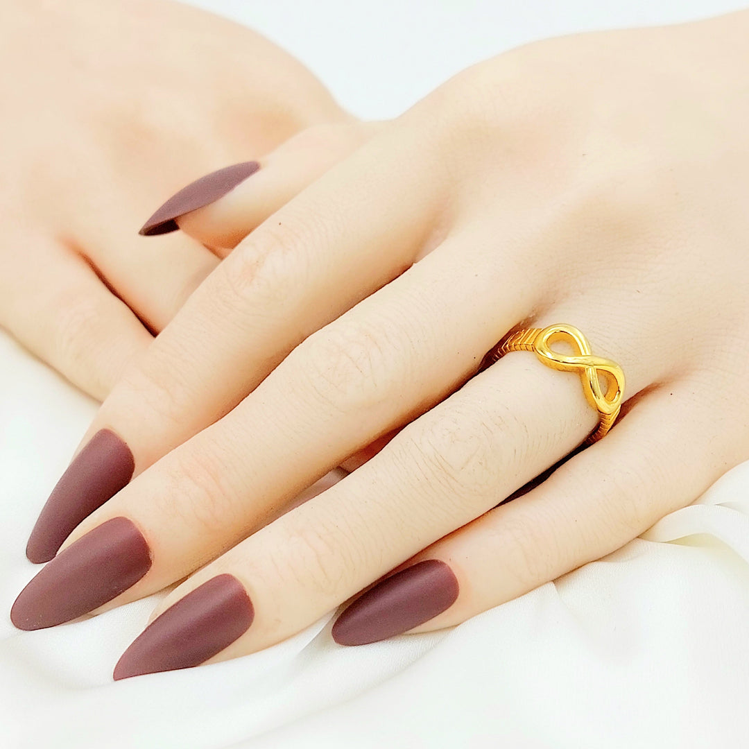 21K Gold Infinity Ring