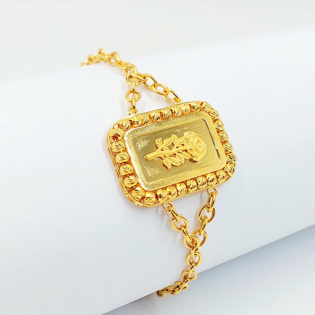Deluxe Ounce Bracelet Made of 21K Gold by Saeed Jewelry 