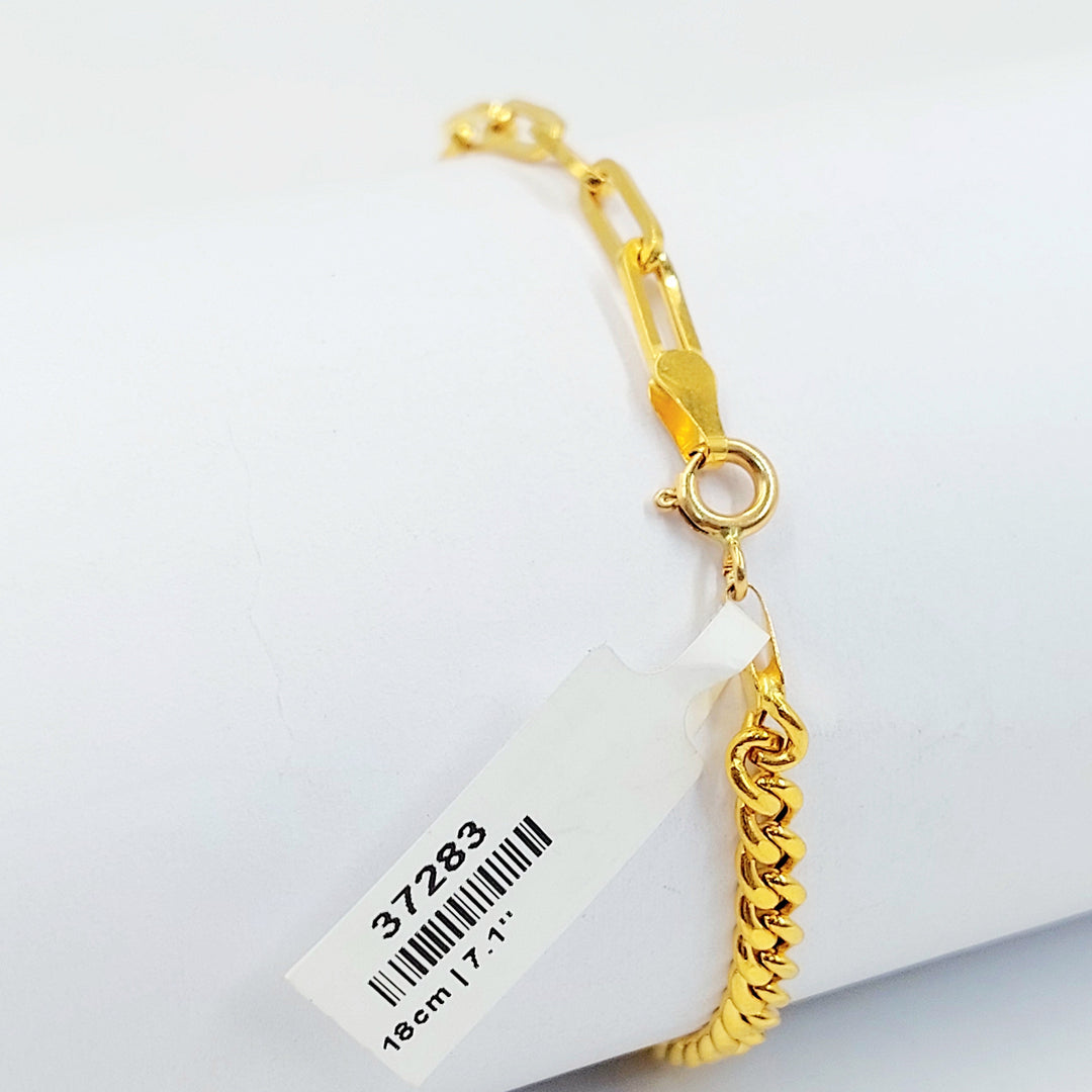 Deluxe Deluxe Bracelet Made of 21K Gold by Saeed Jewelry 