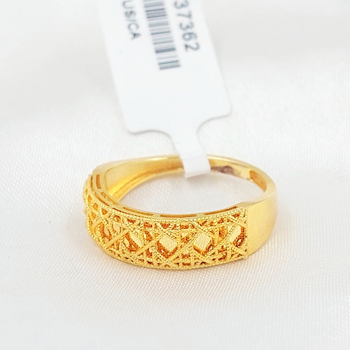 Deluxe Ring Made of 21K Gold by Saeed Jewelry 