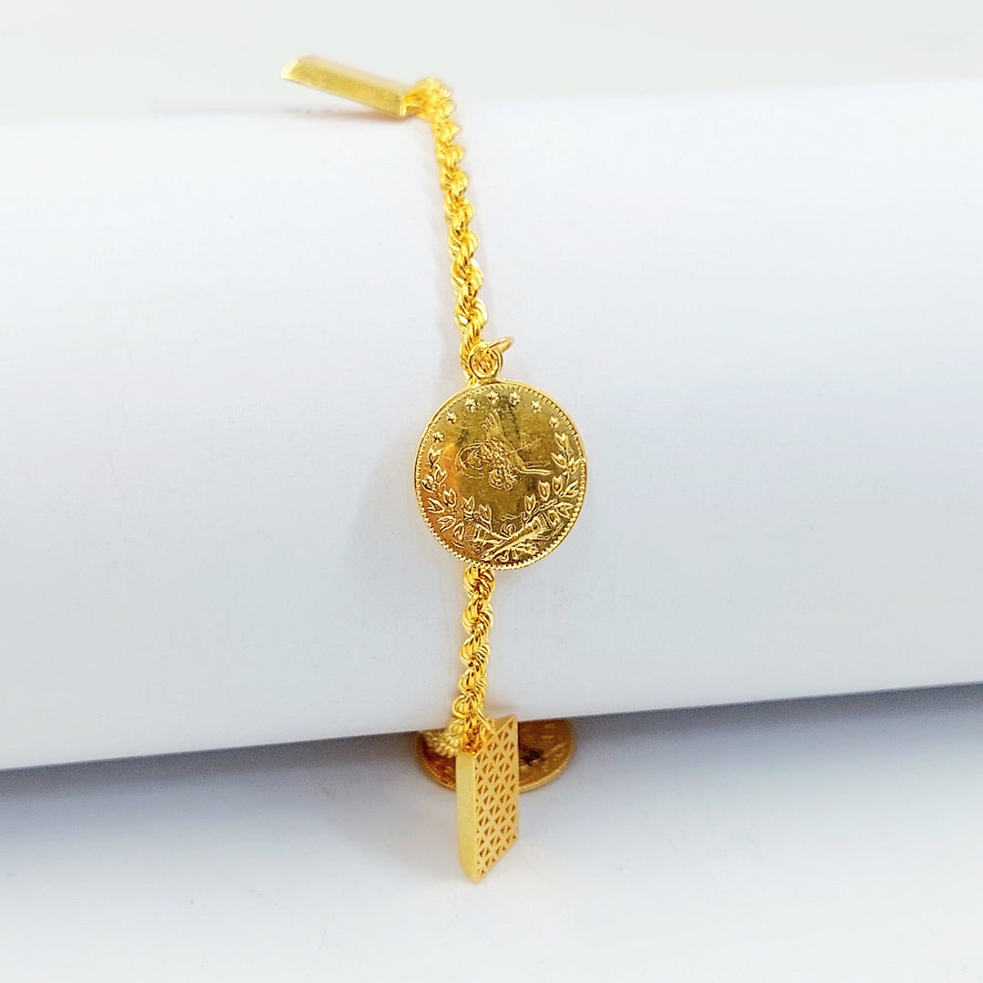 Dandash Bracelet Made of 21K Gold by Saeed Jewelry 