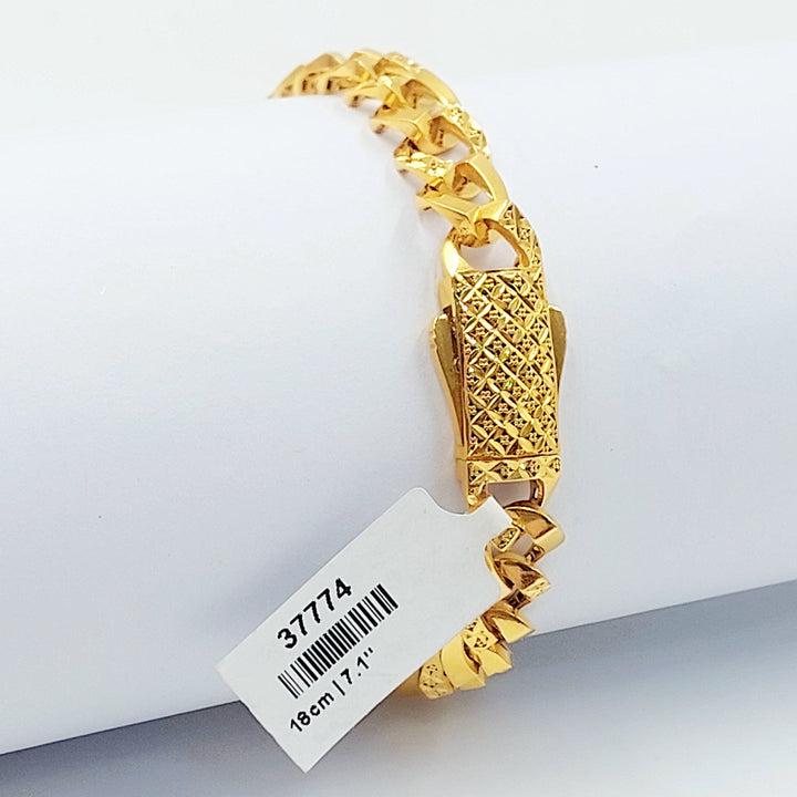 Engraved Cuban Links Bracelet