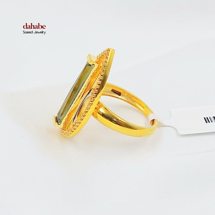 Zircon Studded Deluxe Ring