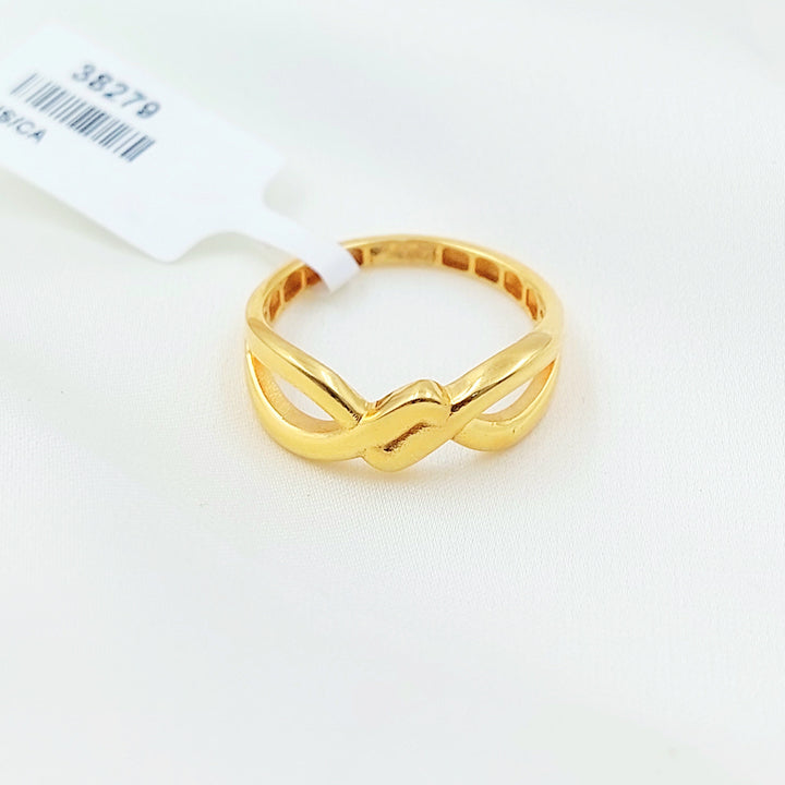 Light Deluxe Ring Made of 21K Gold by Saeed Jewelry 