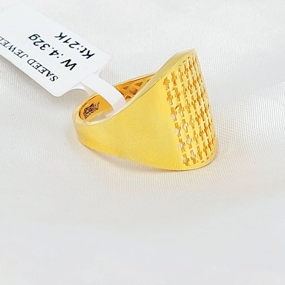 Deluxe Deluxe Ring Made of 21K Gold by Saeed Jewelry 