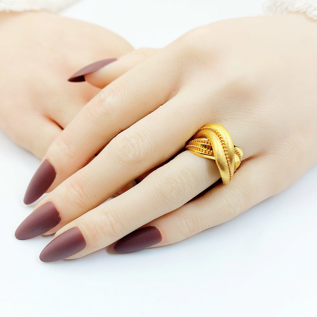 Deluxe Ring Made of 21K Gold by Saeed Jewelry 