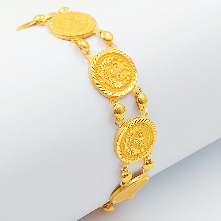 Print Rashadi Bracelet Made of 21K Gold by Saeed Jewelry 