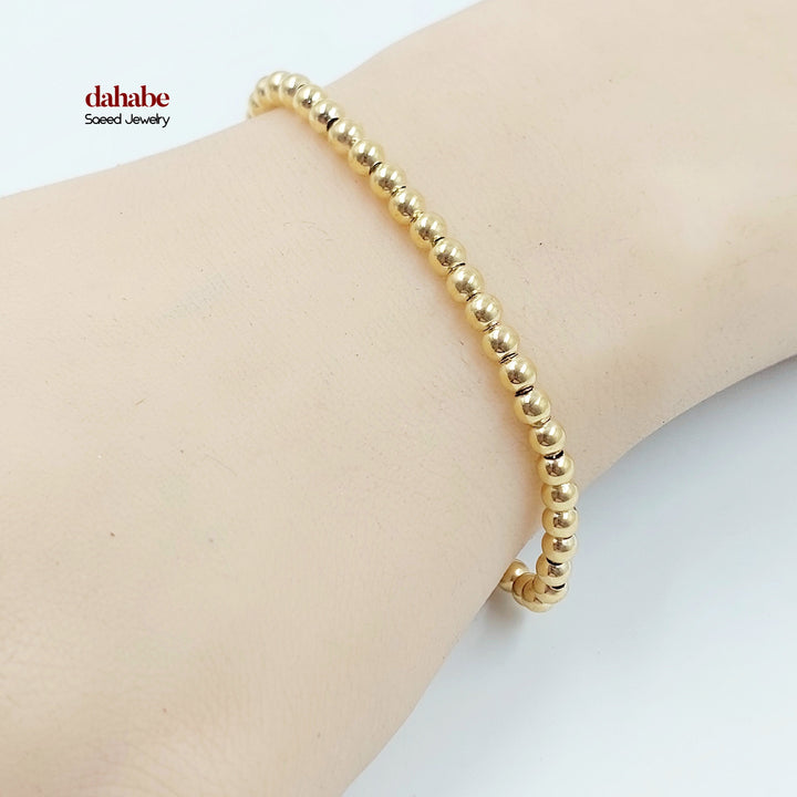 18K اسوارة طابات اكسترا-مجوهرات الشيخ سعيد-Saeed Jewelry 