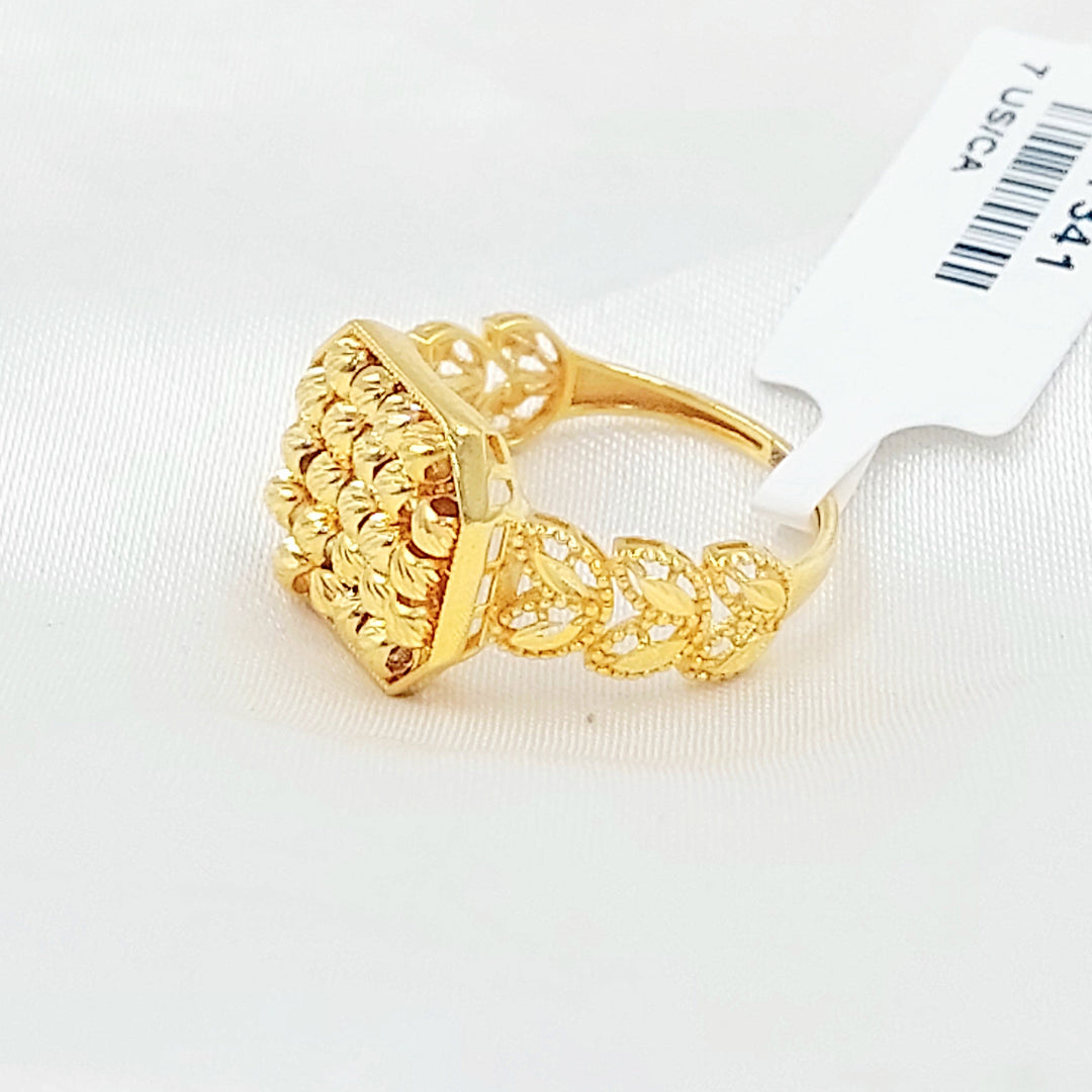 Deluxe Balls Ring Made of 21K Gold by Saeed Jewelry 